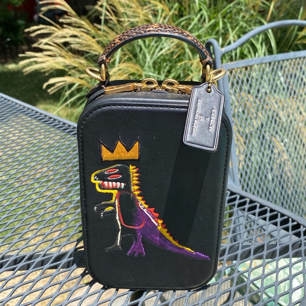 GUC Coach x Basquait Camera Bag w/ Snakeskin